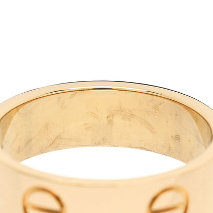 Cartier 18K Yellow Gold 5.5mm LOVE Ring 53 6.5 5 of 6