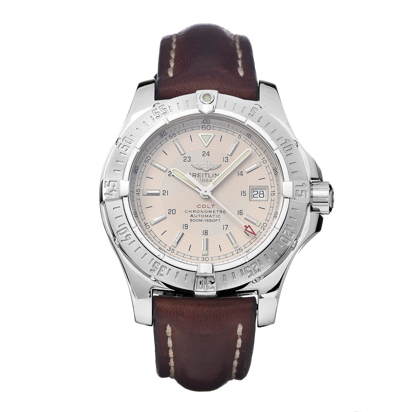 Stainless Steel Calfskin 41mm Colt II Chronometer Automatic Watch A17380