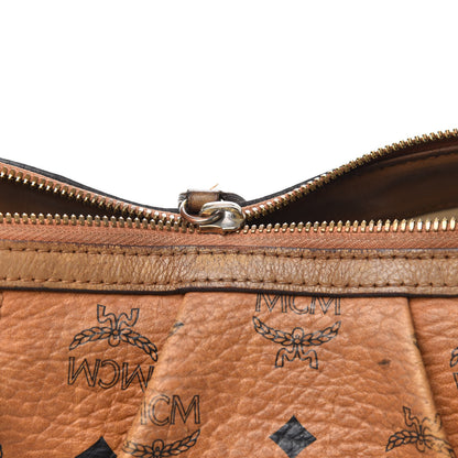 MCM Visetos Medium Essentials Shopper Tote Cognac 7 of 16
