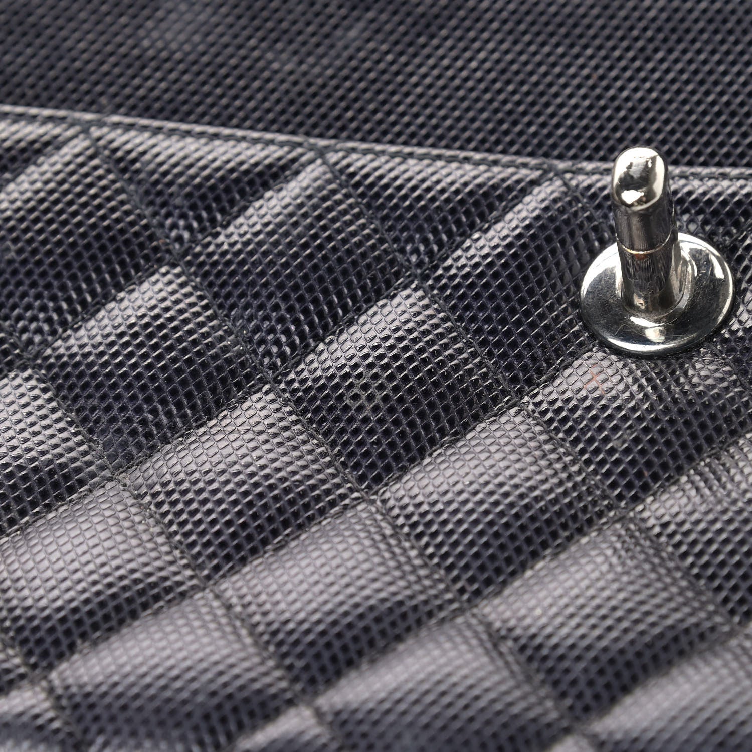 Chanel Metallic Calfskin Quilted Single Flap Black 16 of 18