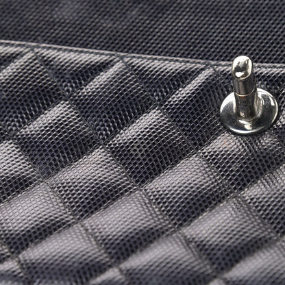 Chanel Metallic Calfskin Quilted Single Flap Black 16 of 18