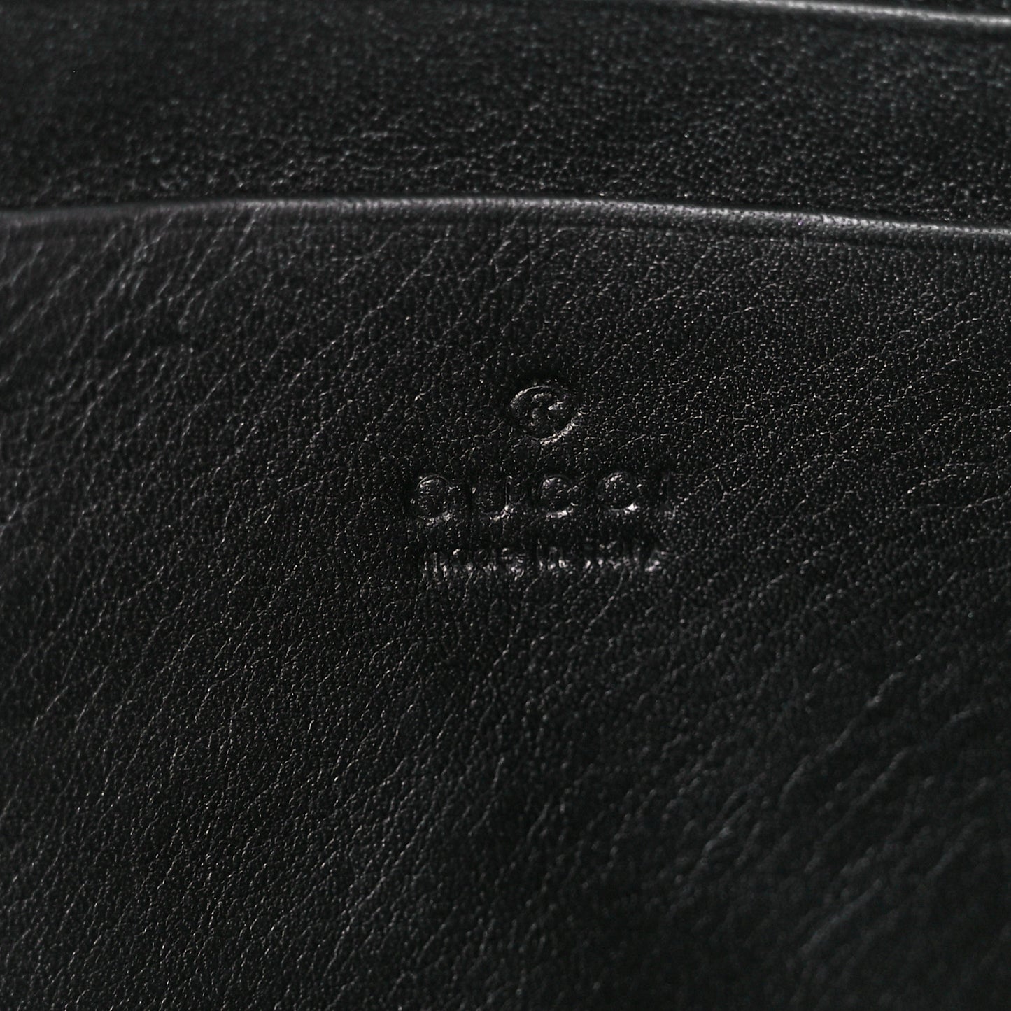 Velvet GG Monogram Mini Dionysus Chain Wallet Black