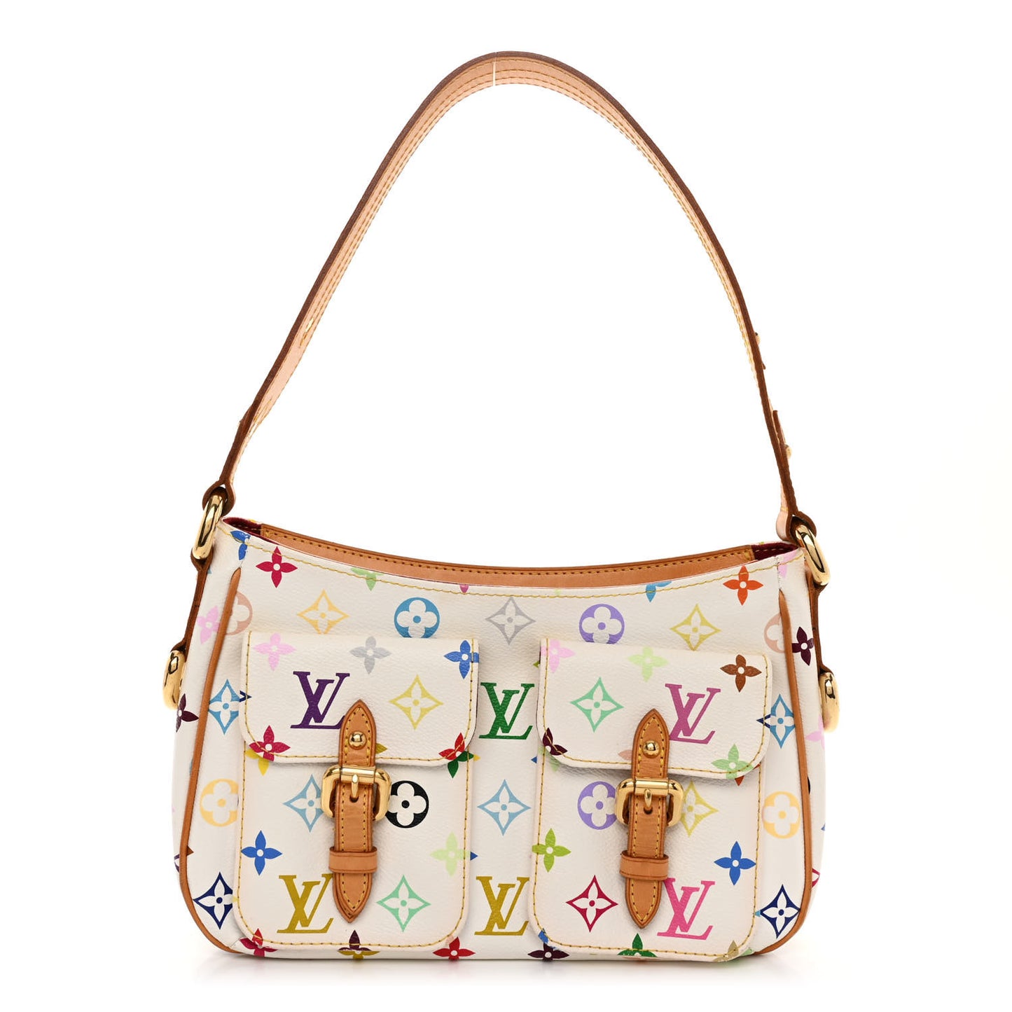 LOUIS VUITTON Monogram Multicolor Lodge PM White