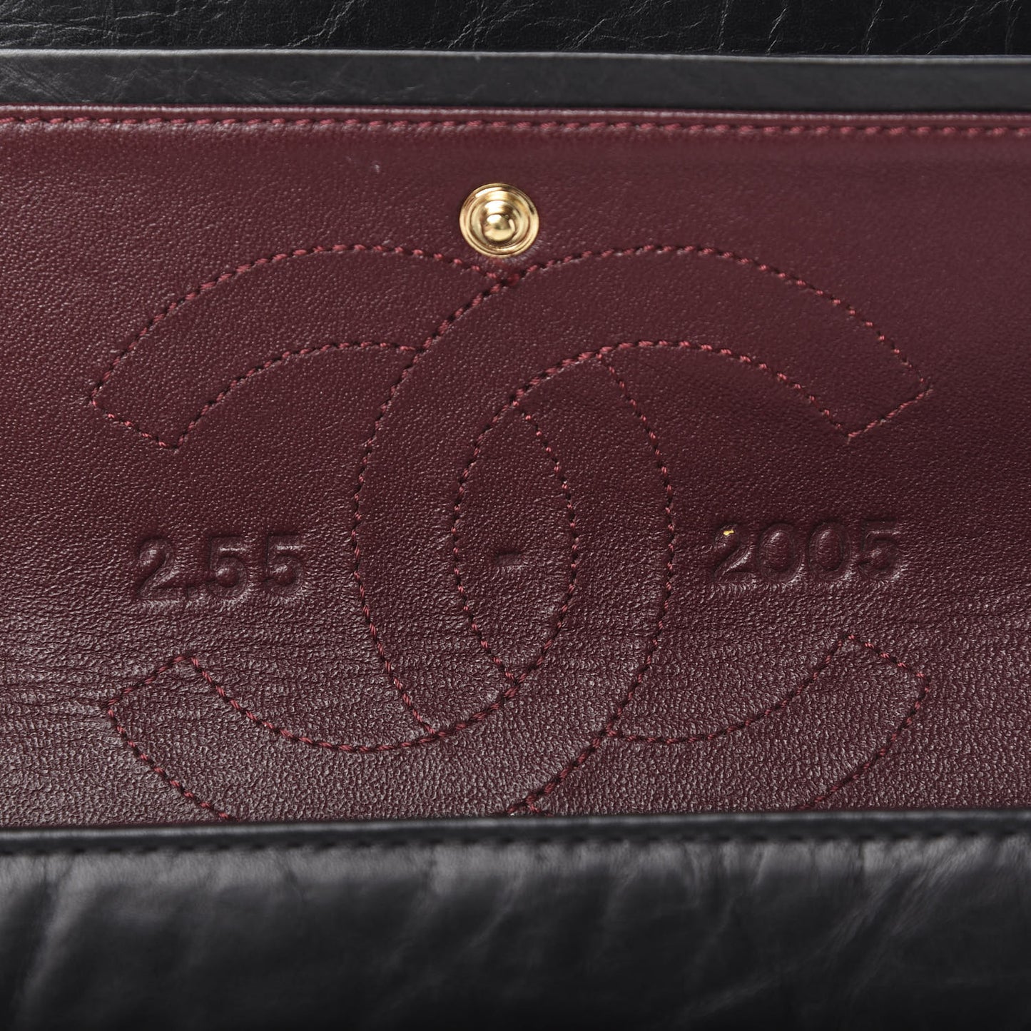 Aged Calfskin Quilted 2.55 Reissue 226 Flap Black