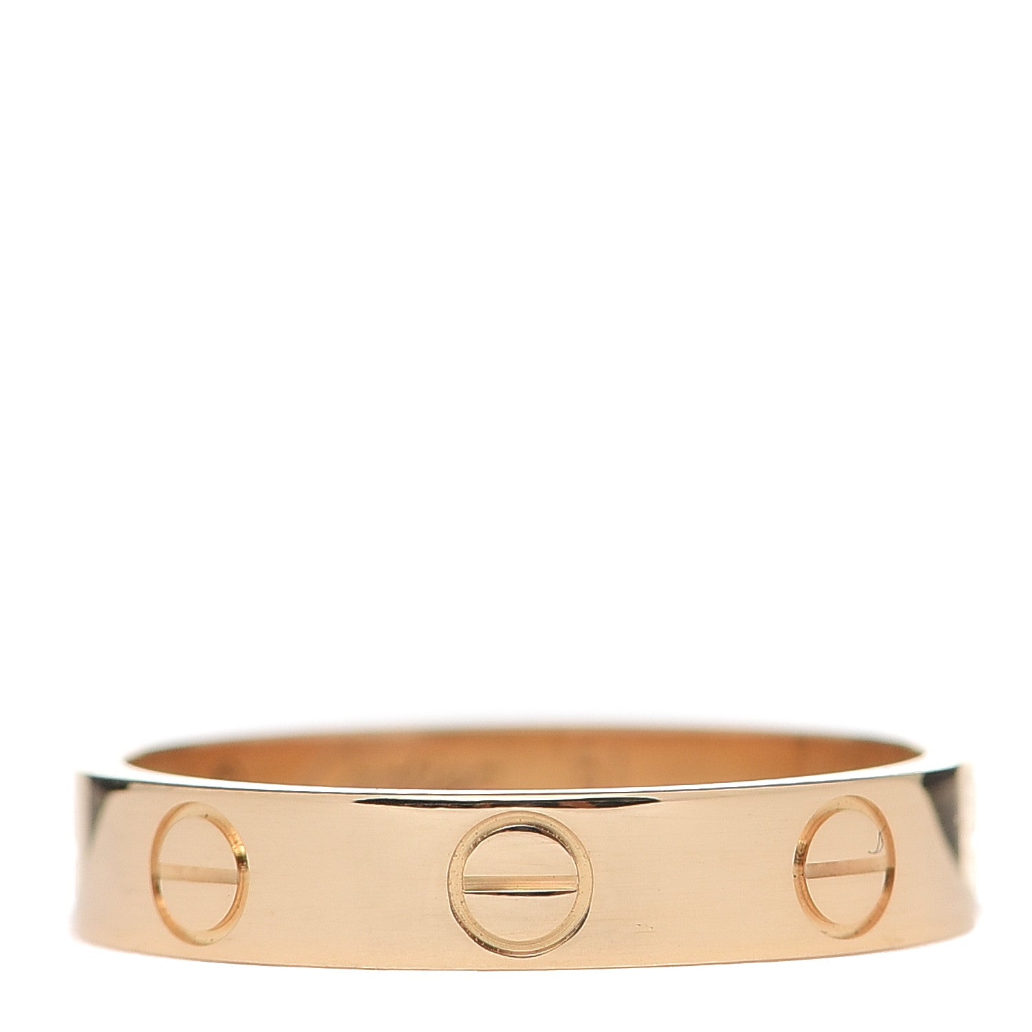Cartier 18K Yellow Gold 3.5mm LOVE Wedding Band Ring 51 5.75 1 of 6