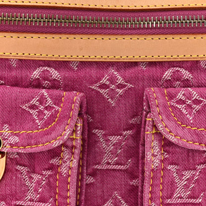 Louis Vuitton Denim Baggy PM Fuchsia 7 of 9