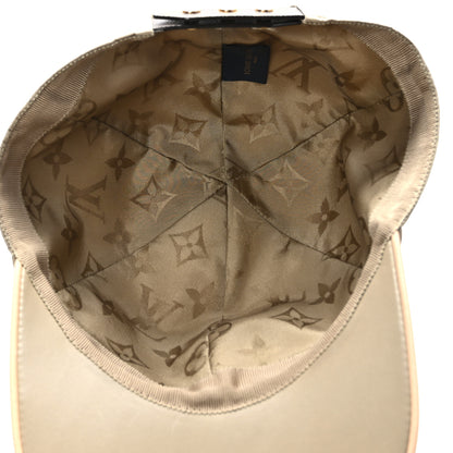 Louis Vuitton Polyester Silk Monogram LV Get Ready Cap L Beige 6 of 7