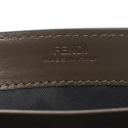 Fendi Vitello Soft F is Fendi Bi-Color FF 1974 Embossed Continental Envelope Wallet On Chain Maya Black 6 of 10