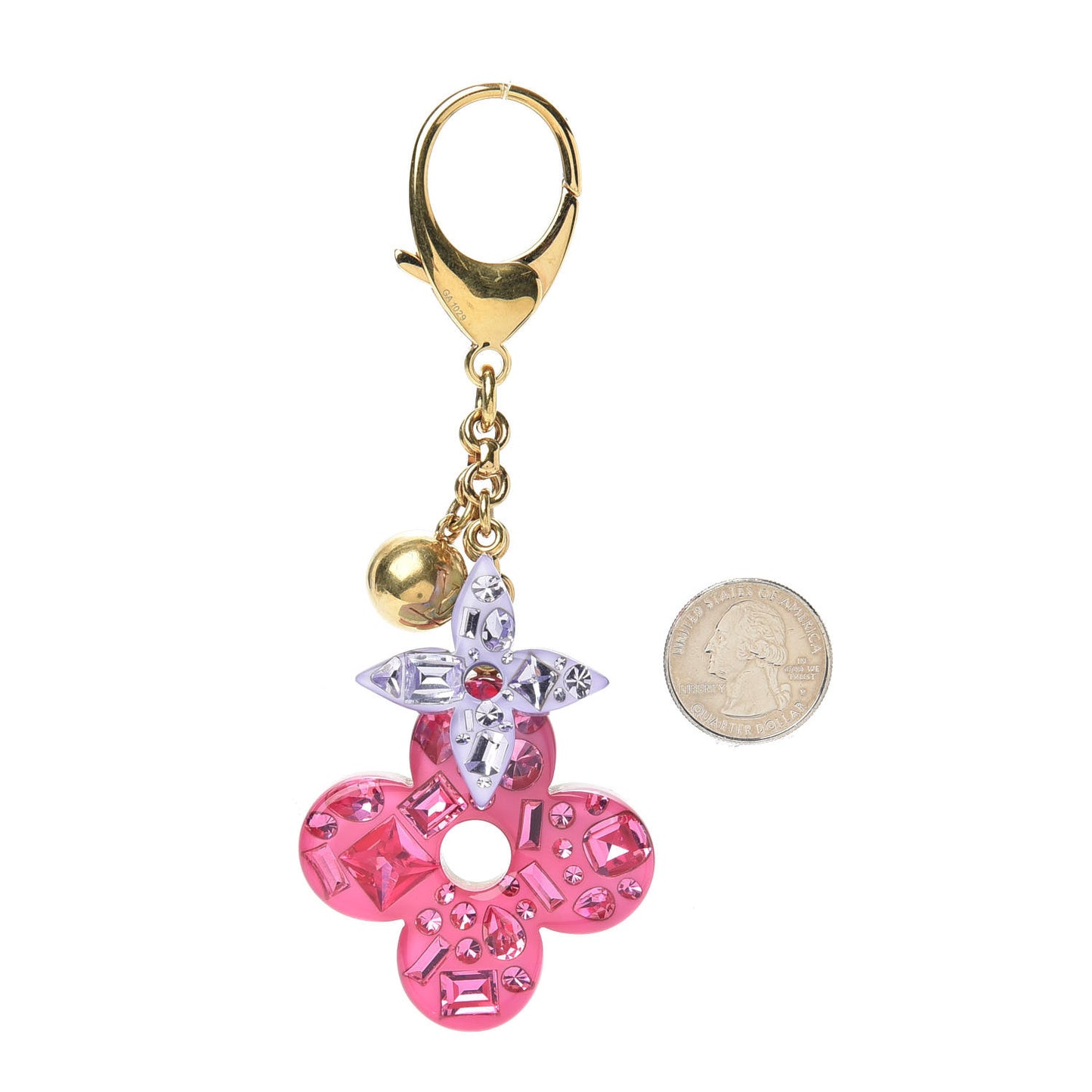 Resin Strass Glam Flower Bag Charm