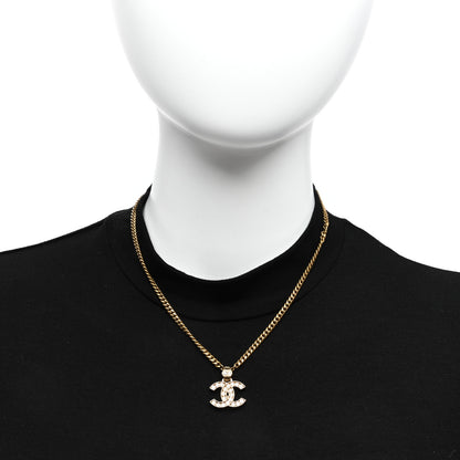 Chanel Crystal CC Necklace Gold 2 of 5