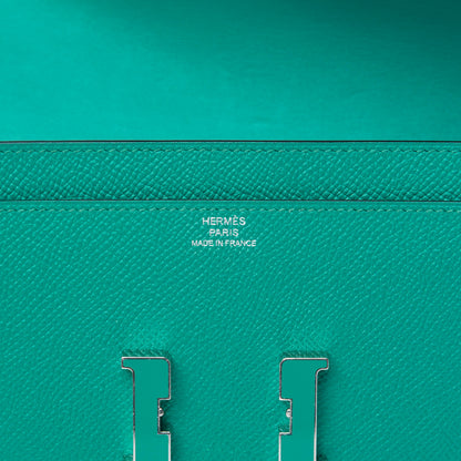 Hermes Epsom Constance Long Wallet Bleu Paon 6 of 9