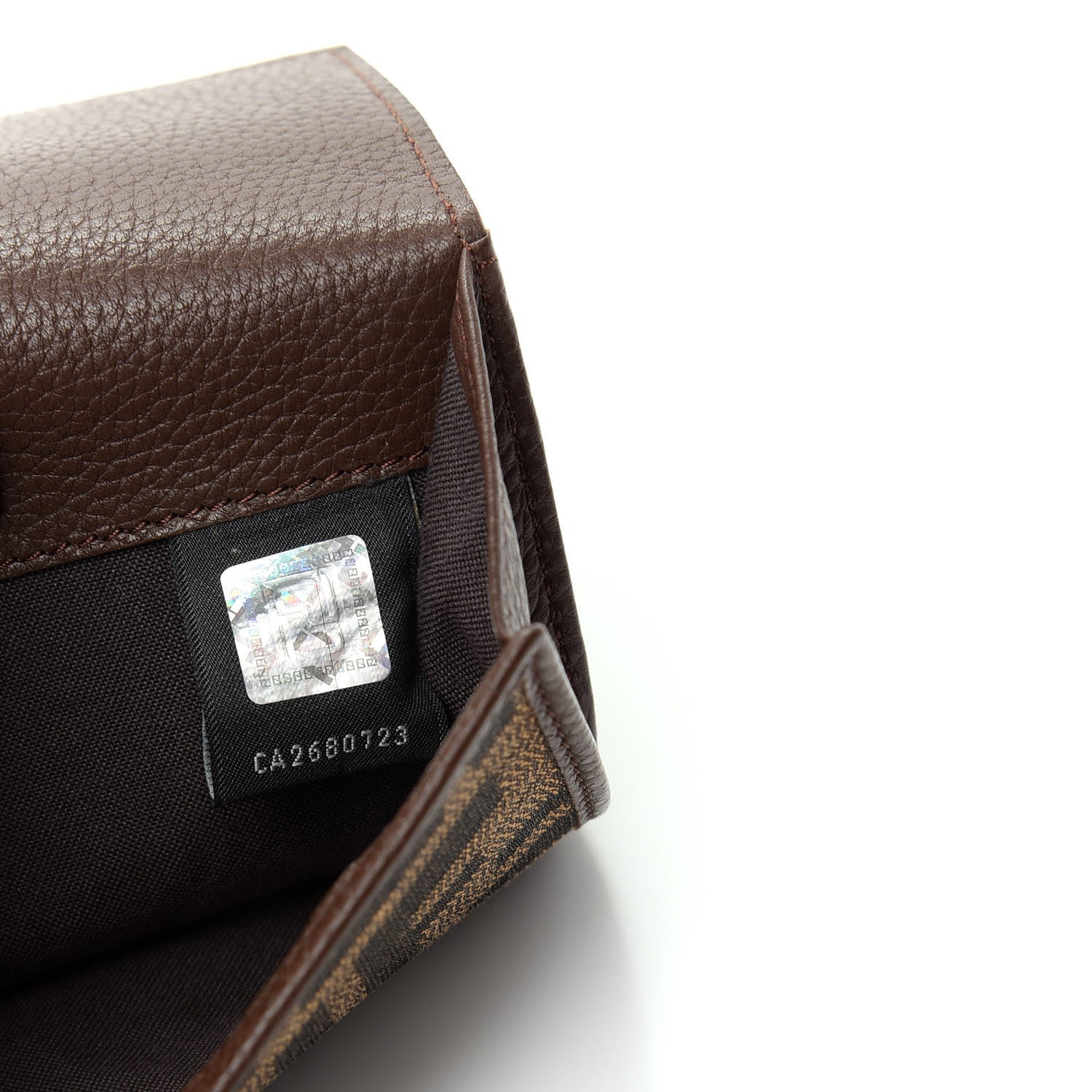 Fendi Zucca Vitello Continental Wallet Tobacco 9 of 10