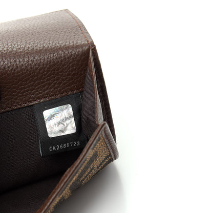 Fendi Zucca Vitello Continental Wallet Tobacco 9 of 10