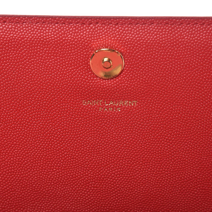 Saint Laurent Grain De Poudre Medium Monogram Kate Satchel Bandana Red 6 of 9