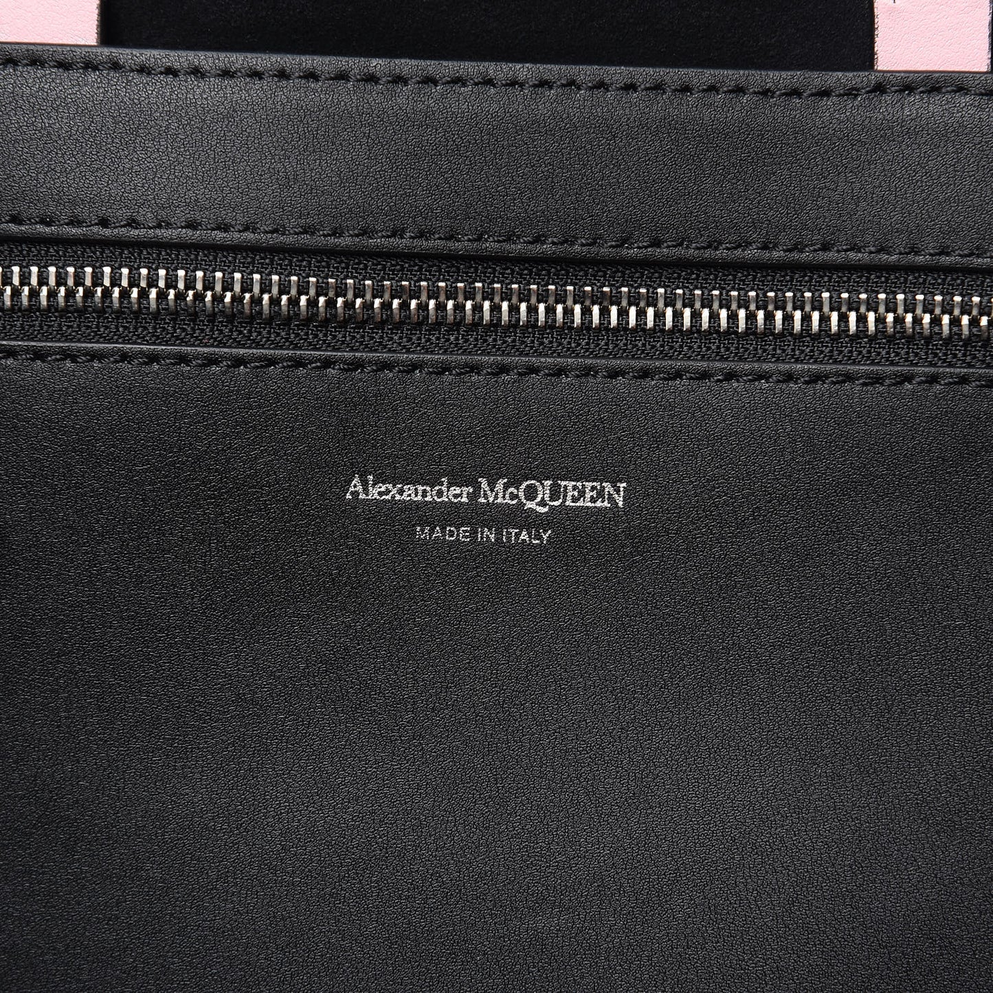 Calfskin Butterfly Tote Black Rose