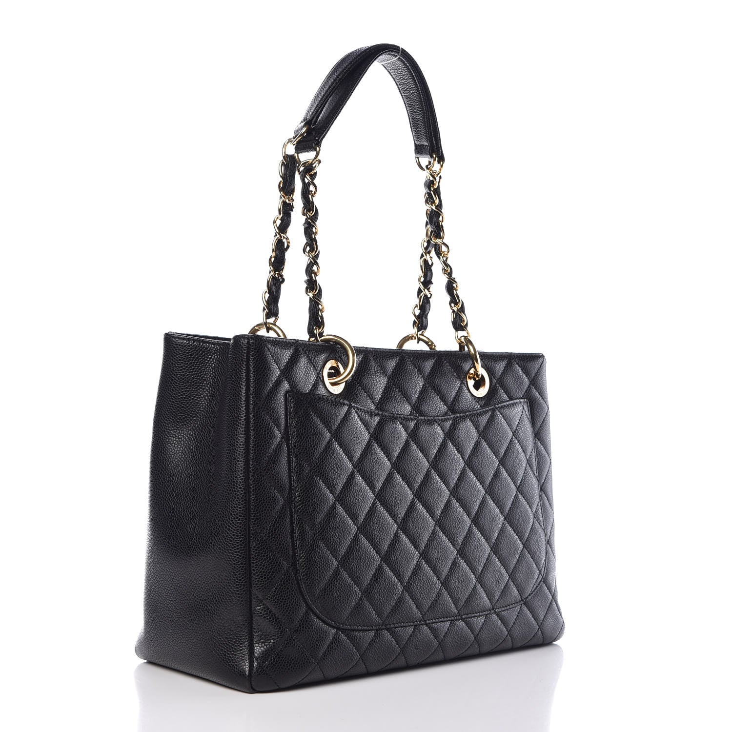 Chanel Caviar Quilted Grand Shopping Tote GST Black 3 of 11