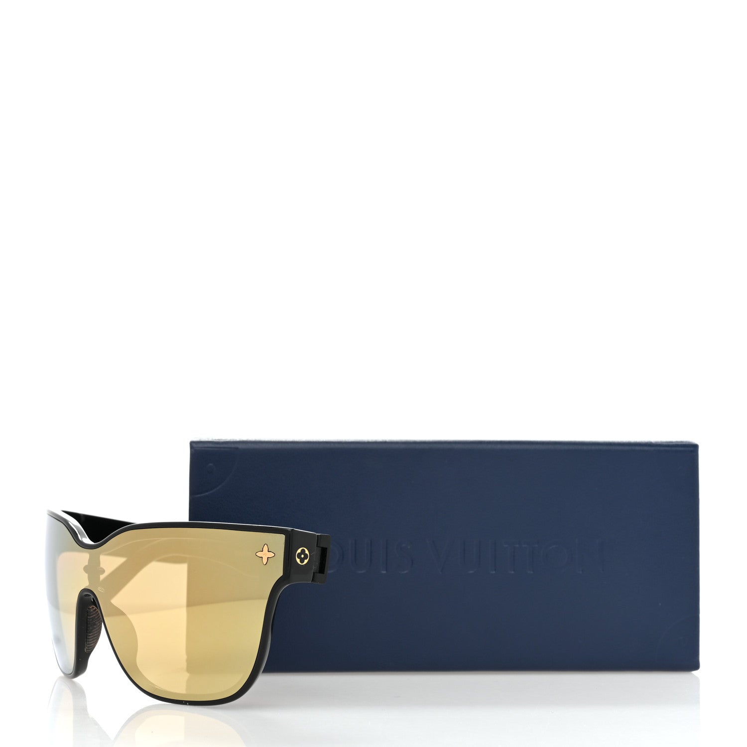 Louis Vuitton Nylon LV Shadow Square Sunglasses Z1843U Black