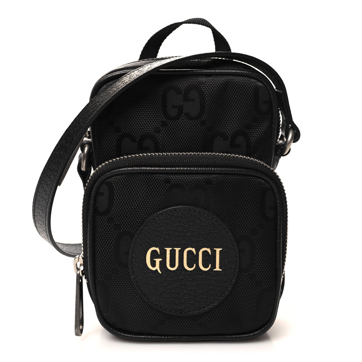 Econyl Nylon Monogram Off The Grid Shoulder Bag Black