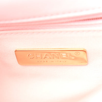 Chanel Lambskin Quilted Medium Chanel 19 Flap Light Pink 6 of 10