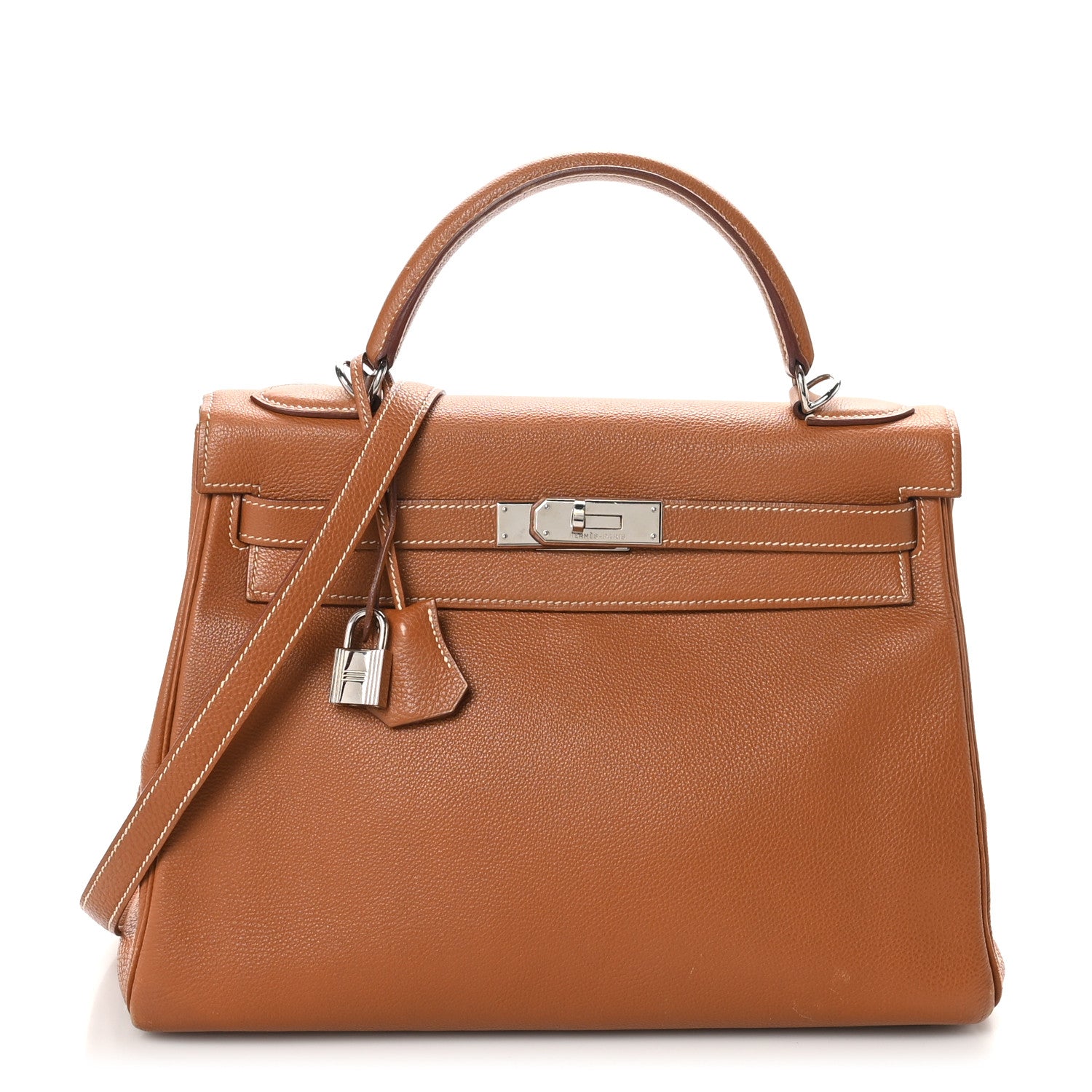 Hermes Courchevel Kelly Retourne 32 Gold 1 of 12