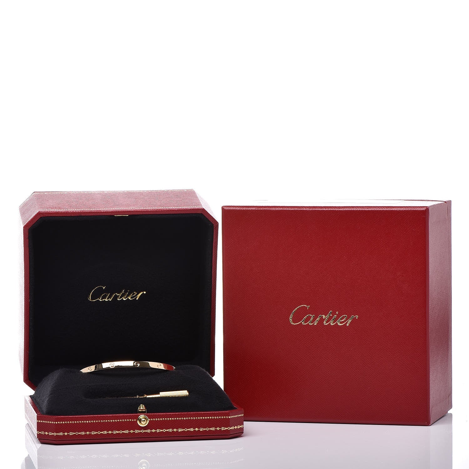 Cartier 18K Yellow Gold Small LOVE Bracelet 17 5 of 5