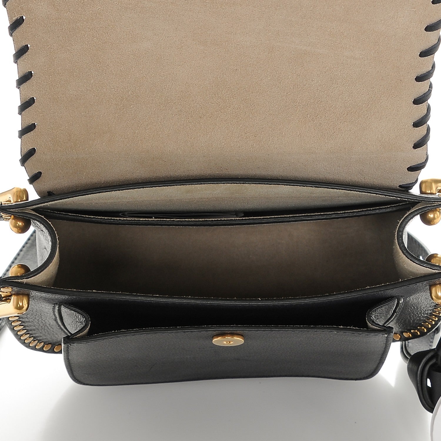 Chloe Calfskin Small Hudson Tassel Shoulder Bag Full Blue 6 of 8