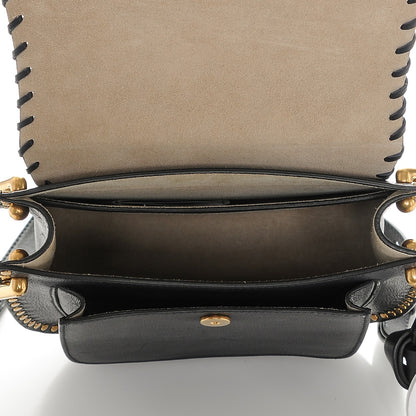 Chloe Calfskin Small Hudson Tassel Shoulder Bag Full Blue 6 of 8