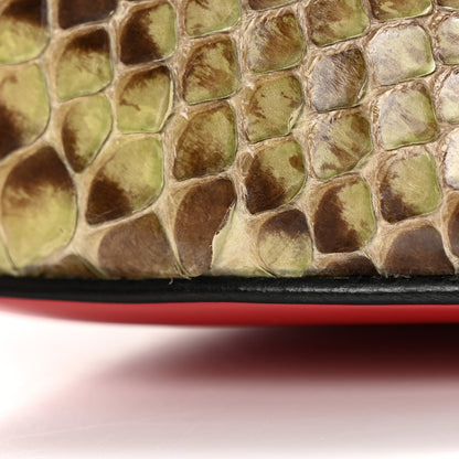 Christian Louboutin Snakeskin Yoyo 85 Peep Toe Pumps 36 Green 11 of 12