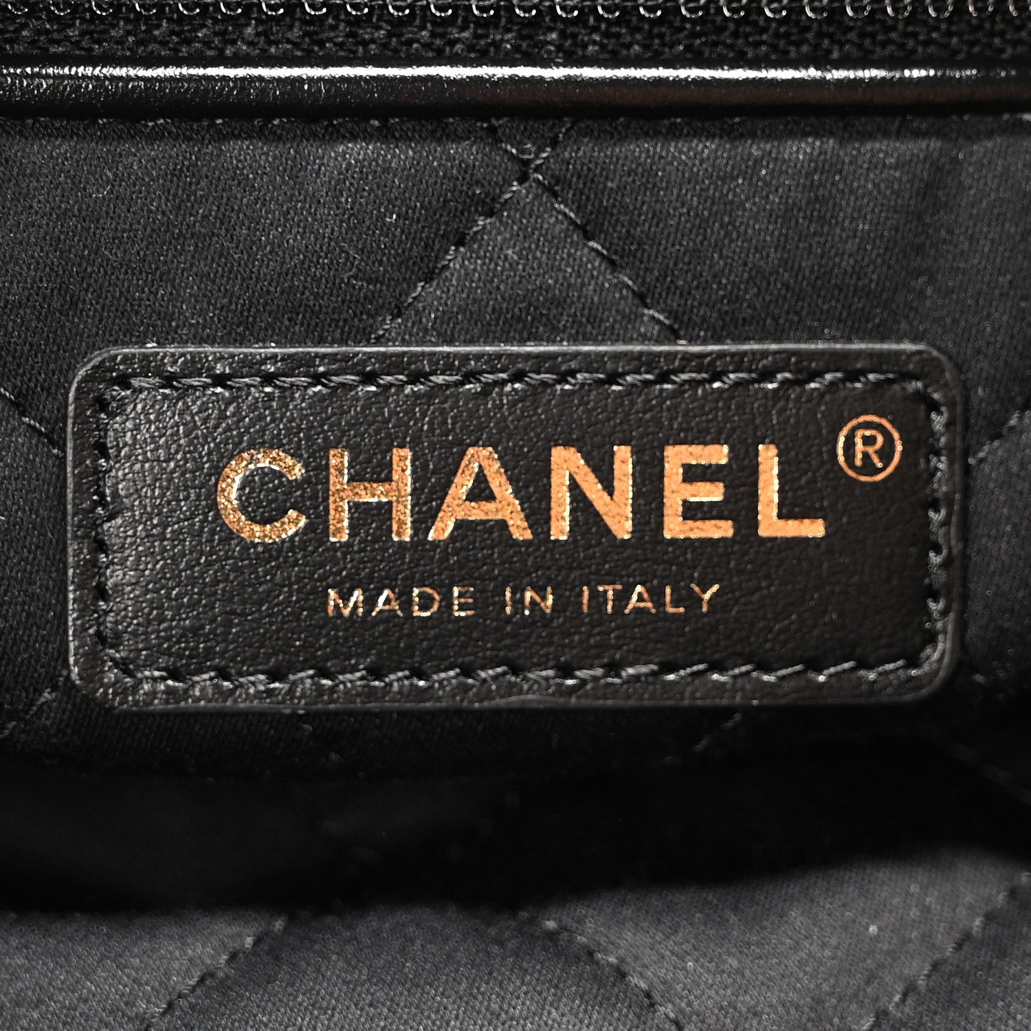 Chanel Shiny Calfskin Quilted Small Chanel 22 Black 6 of 12