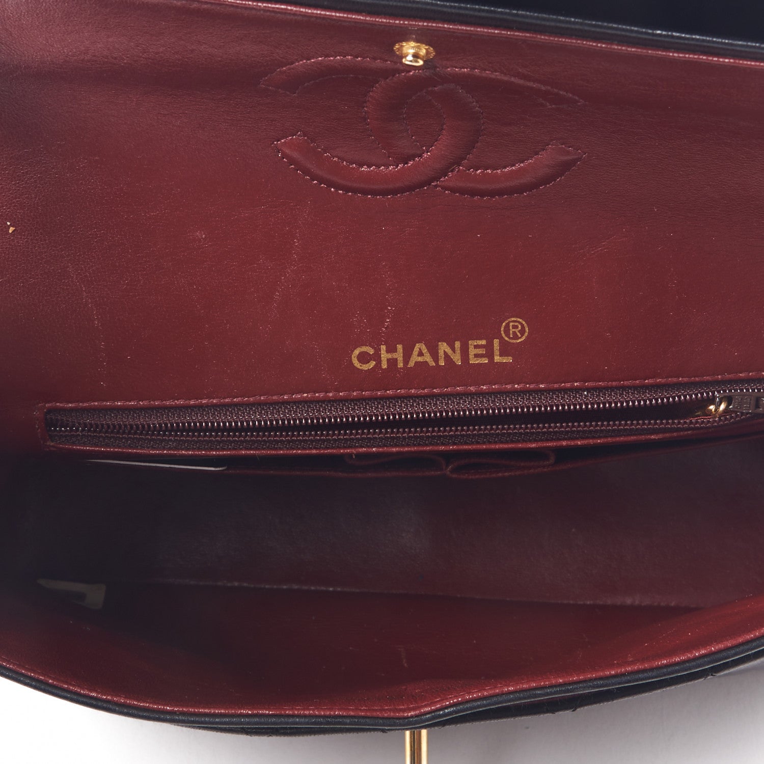Chanel Lambskin Quilted Medium Double Flap Black 7 of 12