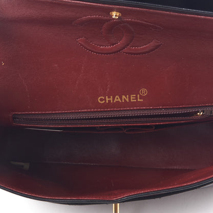 Chanel Lambskin Quilted Medium Double Flap Black 7 of 12