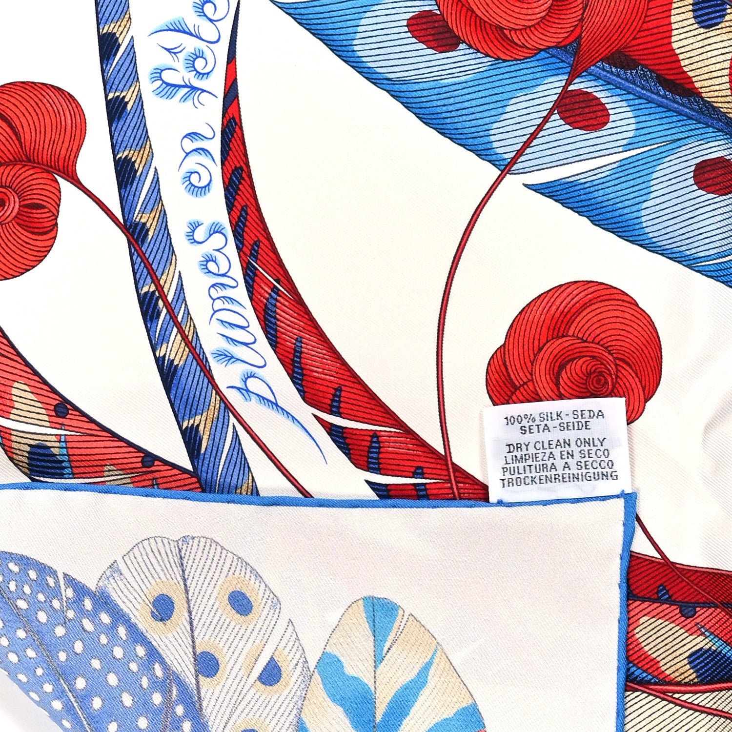 Hermes Silk Plumes En Fete Scarf 90 4 of 6