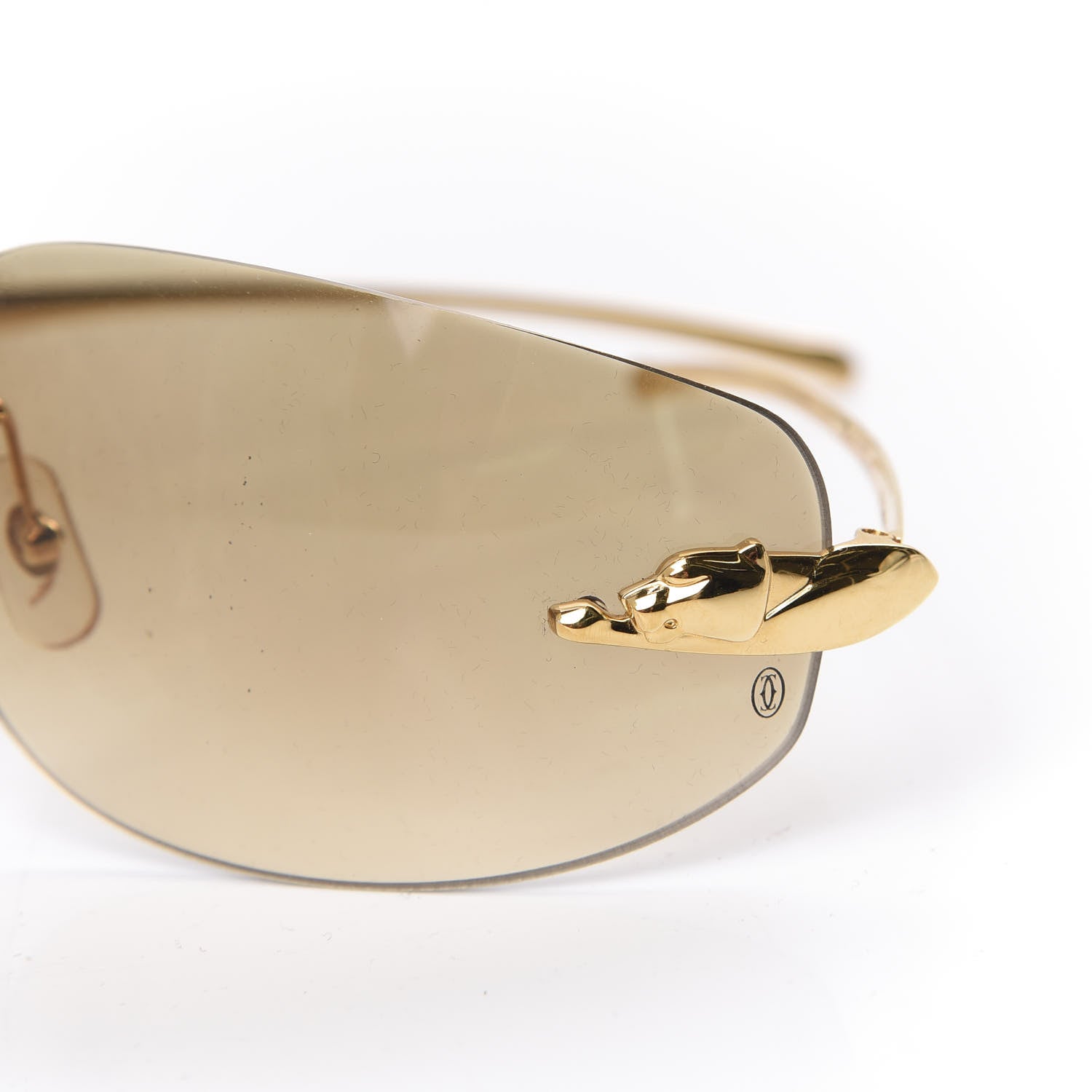 Cartier Panthere De Sunglasses Gold 7 of 8