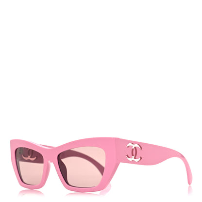 Chanel Acetate Cat Eye Sunglasses 5527 Pink 1 of 7