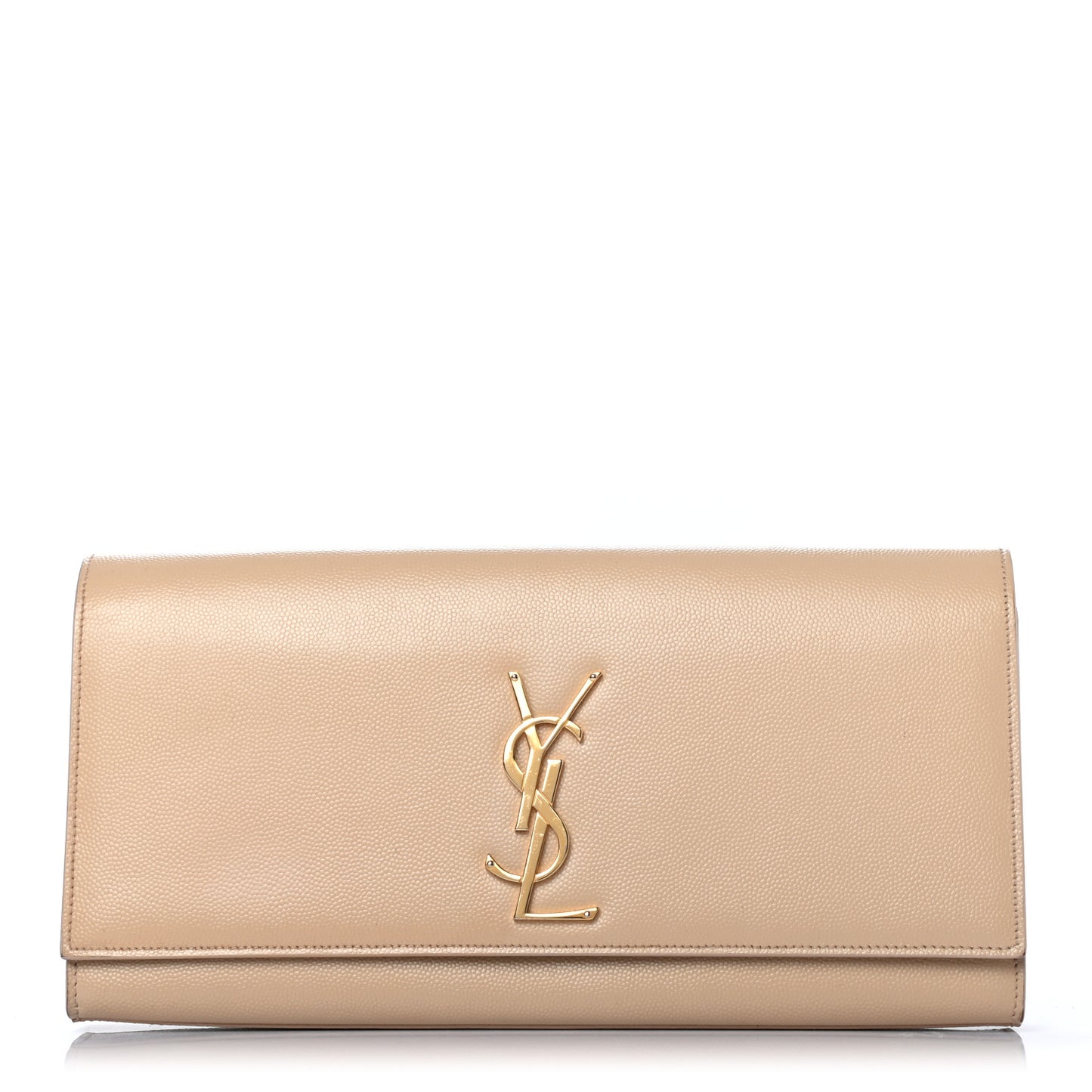 Grain De Poudre Classic Monogram Cassandre Clutch Nude