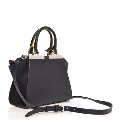 Fendi Vitello Dolce Mini 3jours Tote Blue Notte 4 of 8