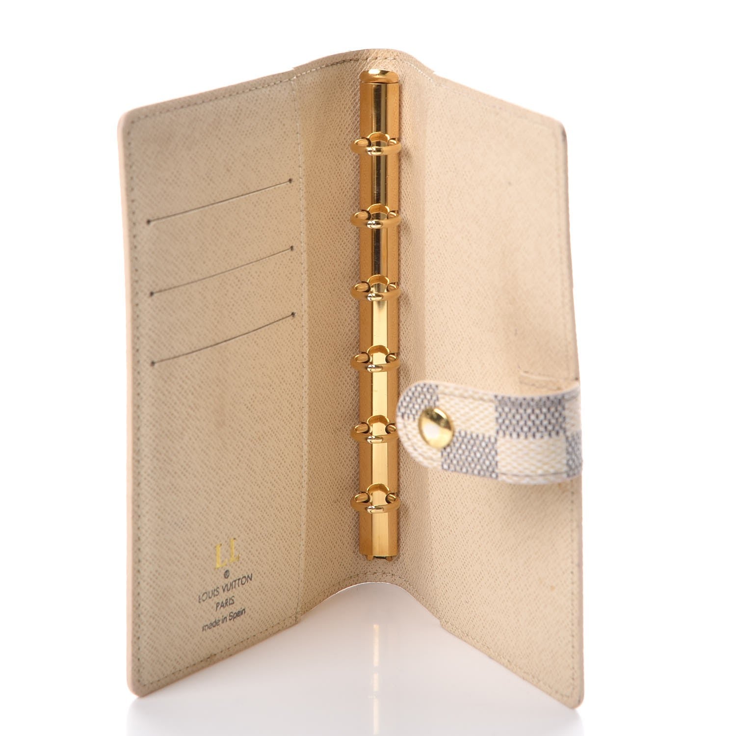 Louis Vuitton Damier Azur Small Ring Agenda Cover 5 of 11
