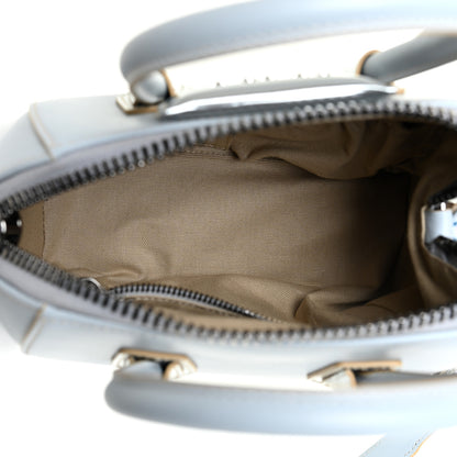 Givenchy Metallic Calfskin Mini Antigona Blue Silver 4 of 11