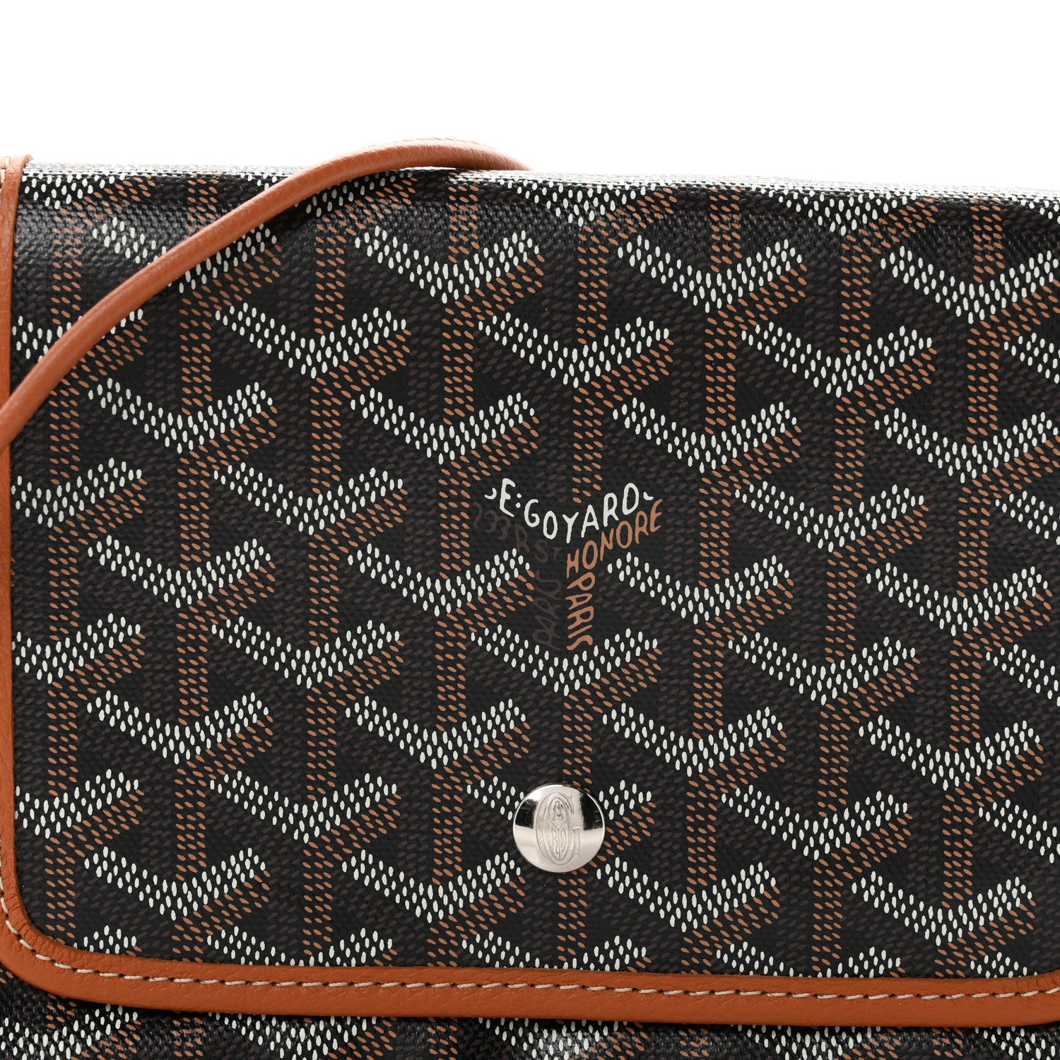 Goyard Goyardine Plumet Wallet Clutch Black Gold 7 of 9