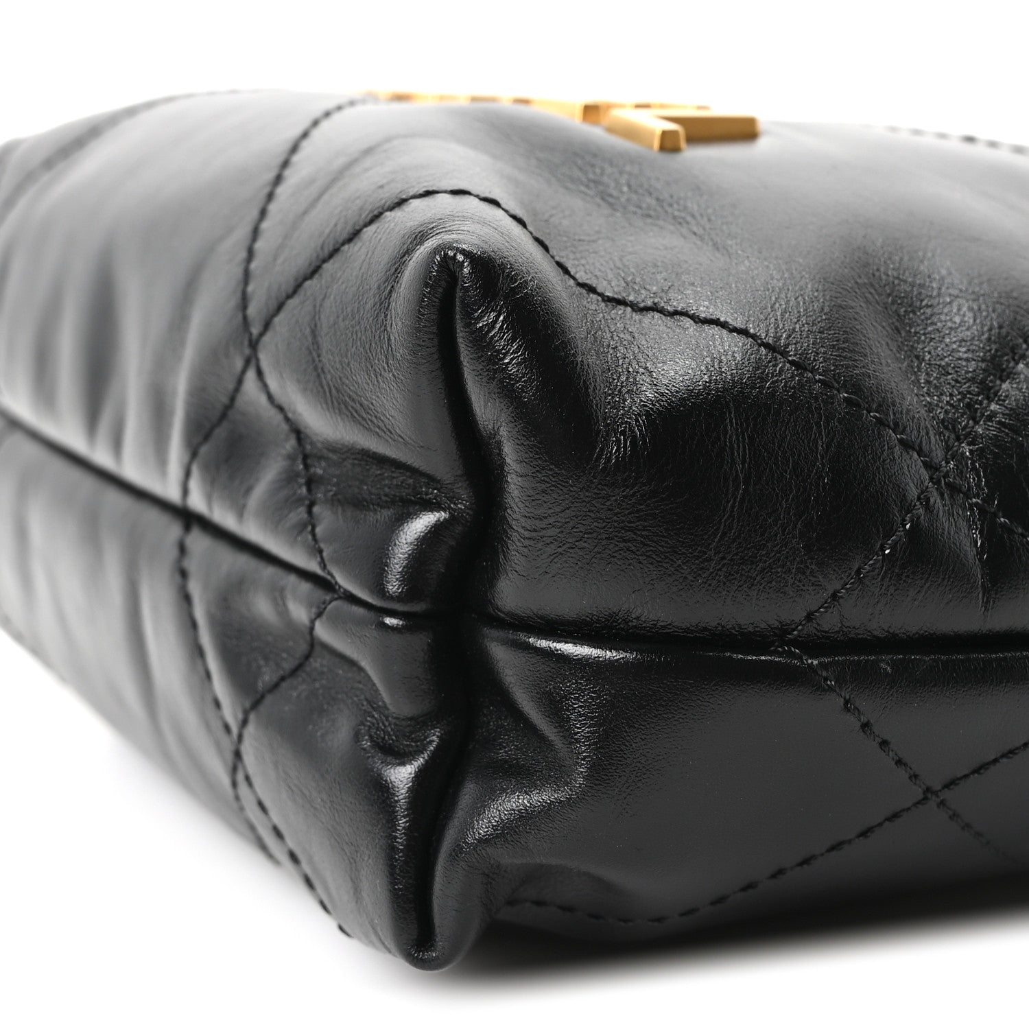 Chanel Shiny Calfskin Quilted Mini Chanel 22 Black 10 of 11