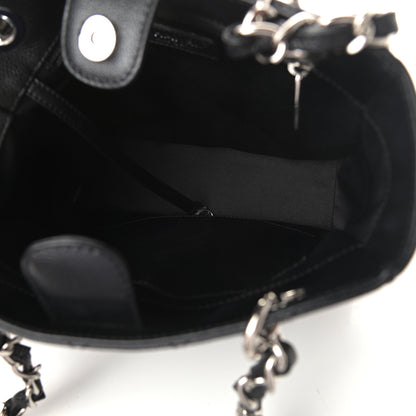 Chanel Caviar Quilted Petit Shopping Tote PST Black 6 of 10