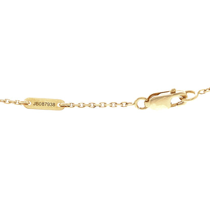 Van Cleef & Arpels 18K Yellow Gold Mother of Pearl Sweet Alhambra Butterfly Pendant Necklace 5 of 6