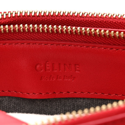 Celine Lambskin Small Trio Crossbody Bag Red 6 of 10