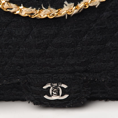 Chanel Tweed Quilted Small Flap Black 11 of 11