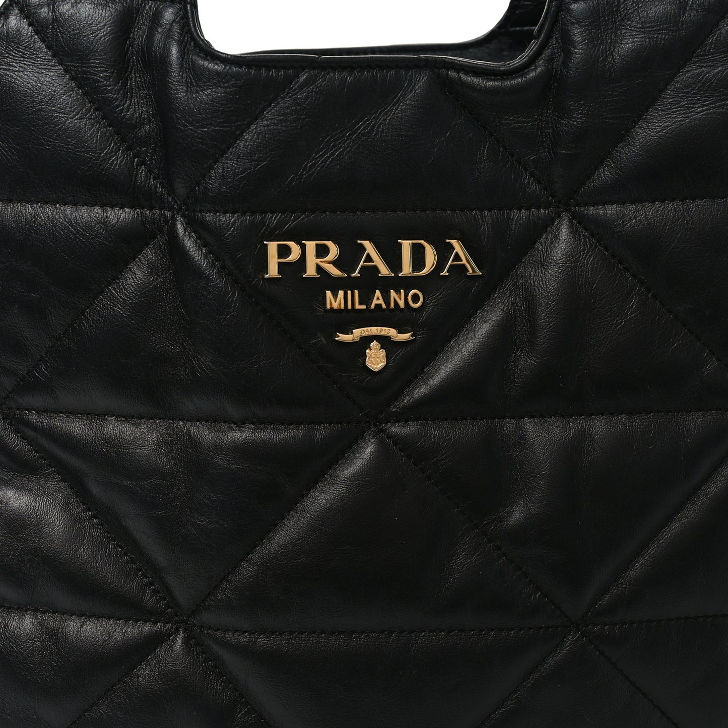 Nappa Quilted Medium Dynamique Tote Black