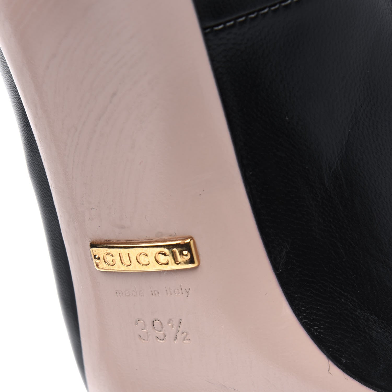 Gucci Malaga Kid Kingsnake Pumps 39.5 Black 6 of 16