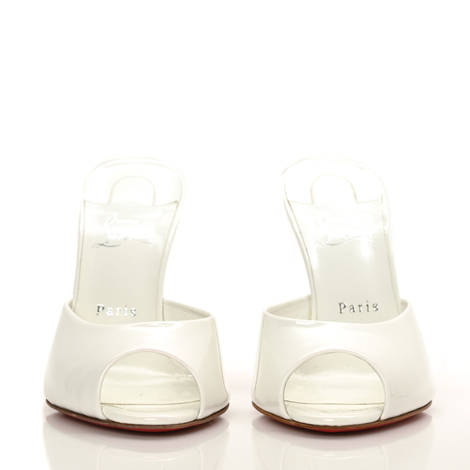 Christian Louboutin Patent Me Dolly 100 Sandals 40 White 2 of 7