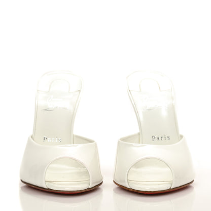 Christian Louboutin Patent Me Dolly 100 Sandals 40 White 2 of 7
