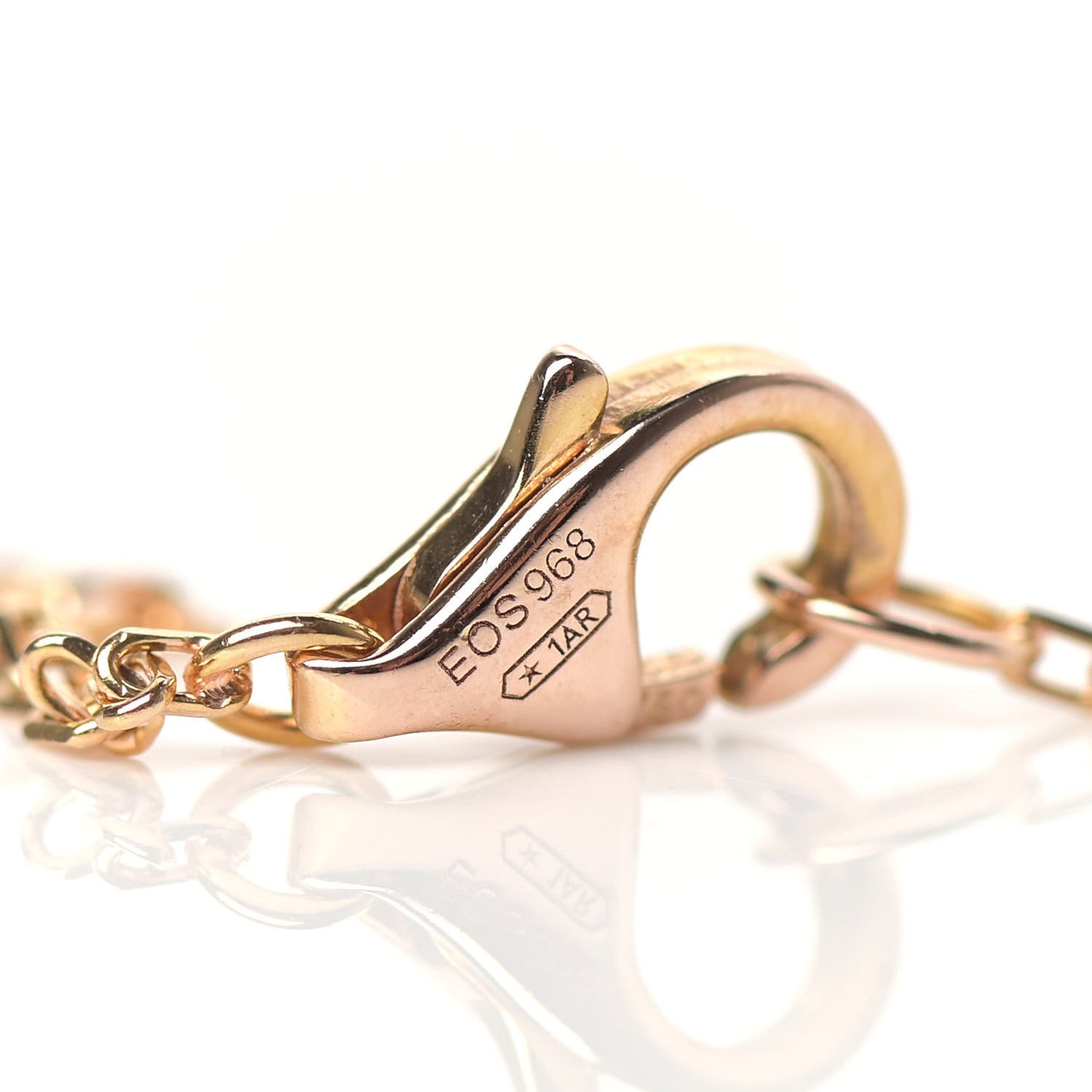 18K Pink Gold Diamond Juste Un Clou Pendant Necklace