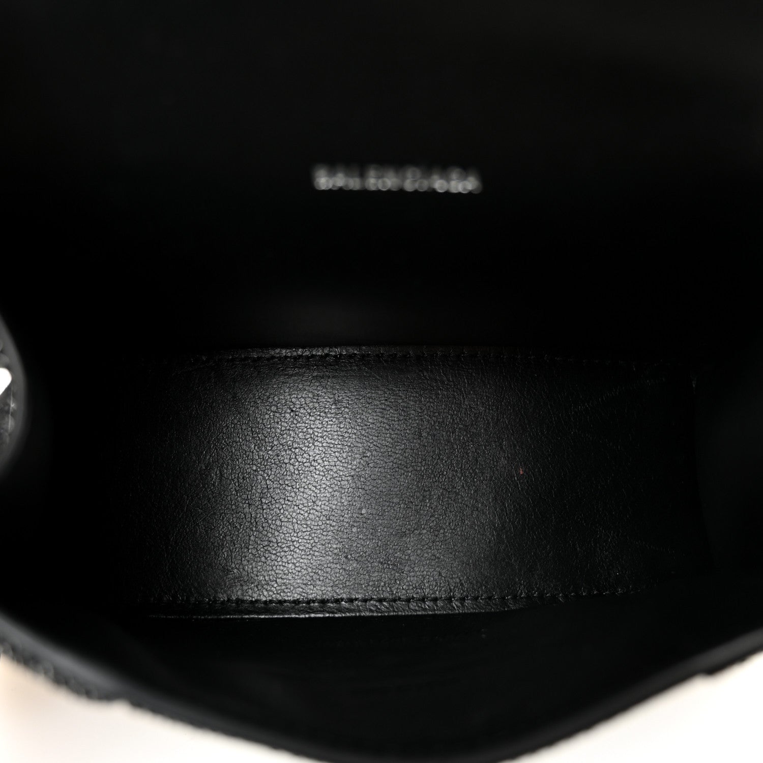 Balenciaga Strass Suede Hourglass Top Handle Bag XS Black Jet 5 of 11